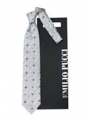 Красивый серый мужской галстук Emilio Pucci 61761